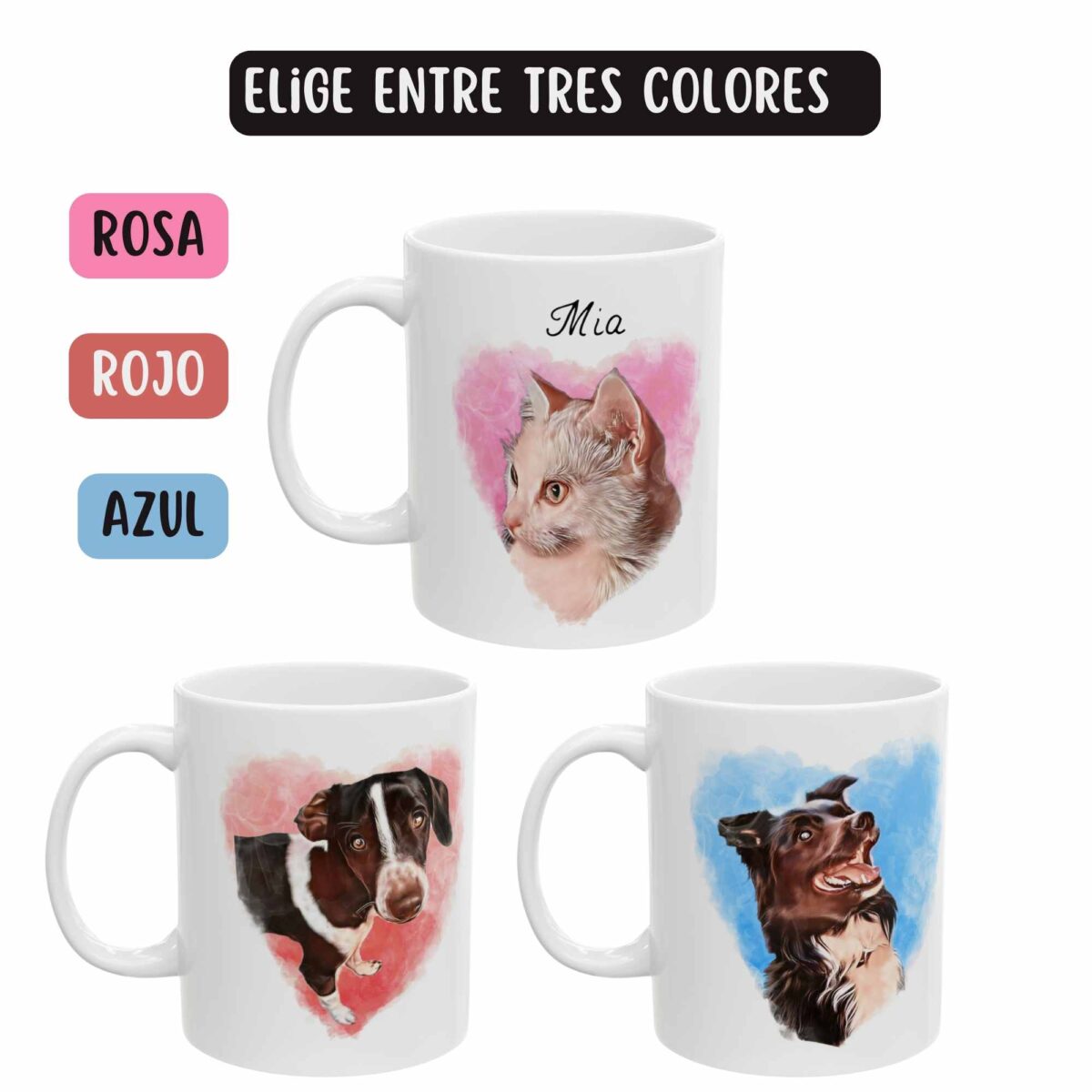 taza gato personalizada con nombre