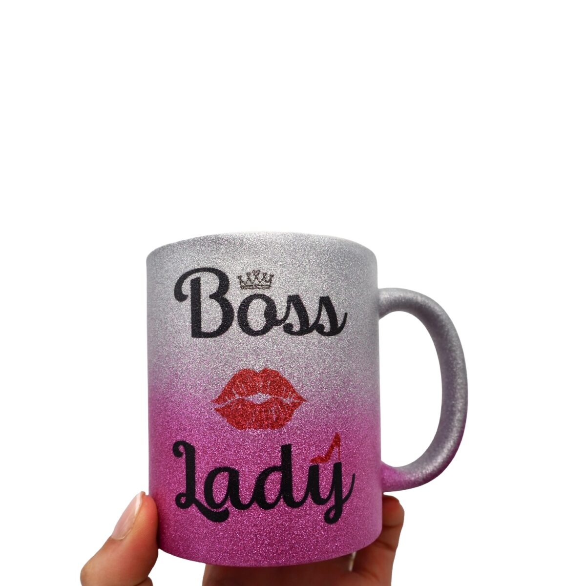 Glitter Boss lady mug