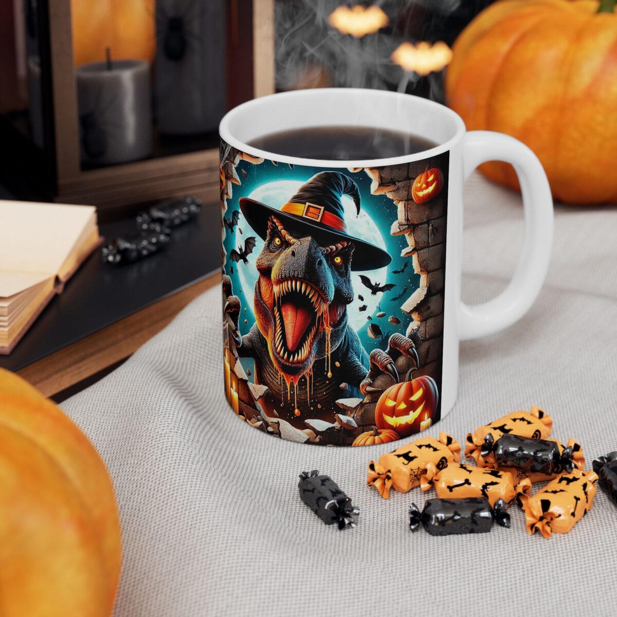 Taza Halloween T Rex