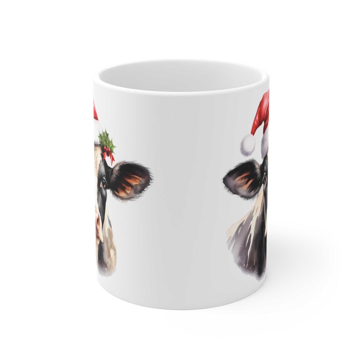 Taza vaca lechera navideña