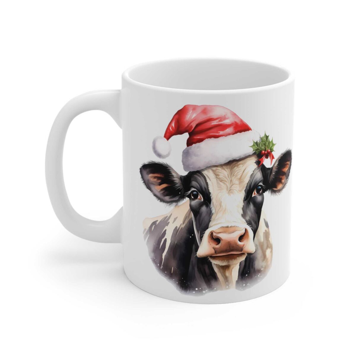 Taza vaca lechera navideña