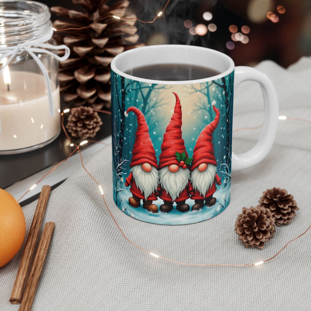 Taza Gnomos Navideños