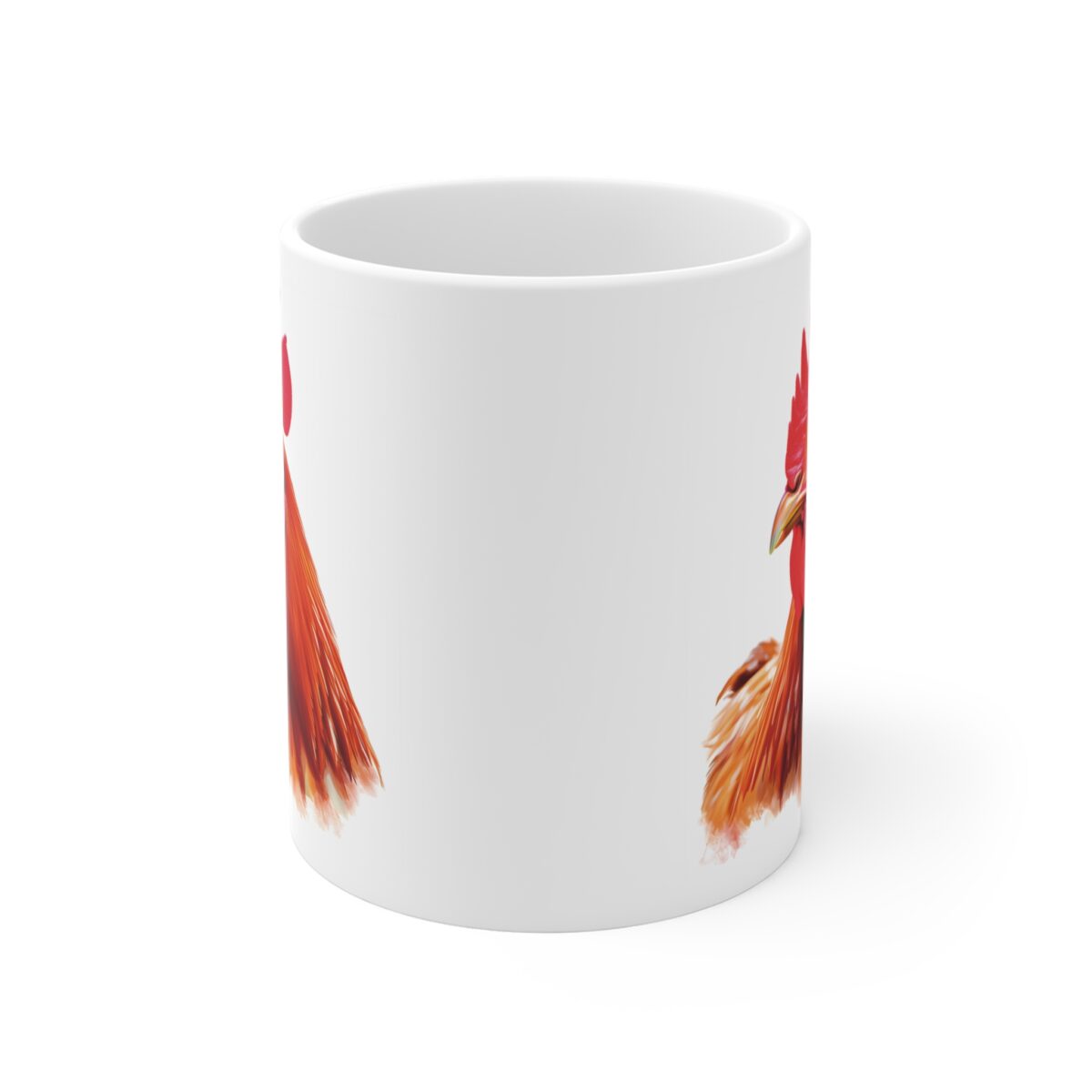 Taza realista de gallina