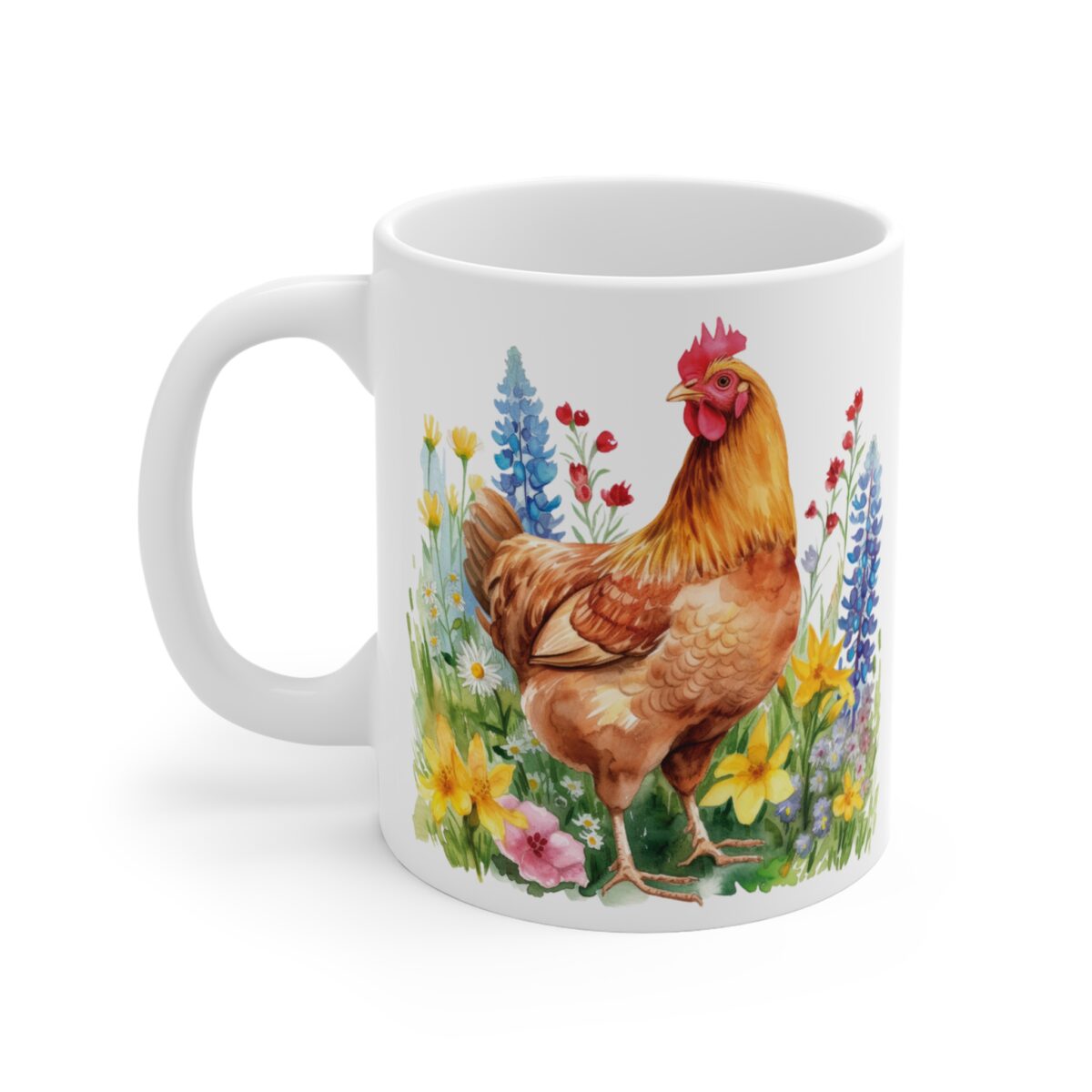 Taza gallina y gallo