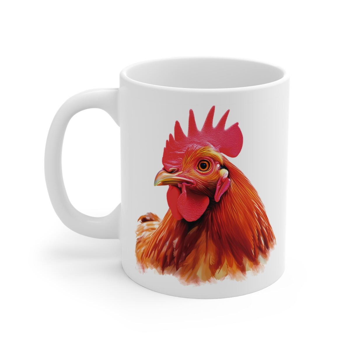 Taza realista de gallina