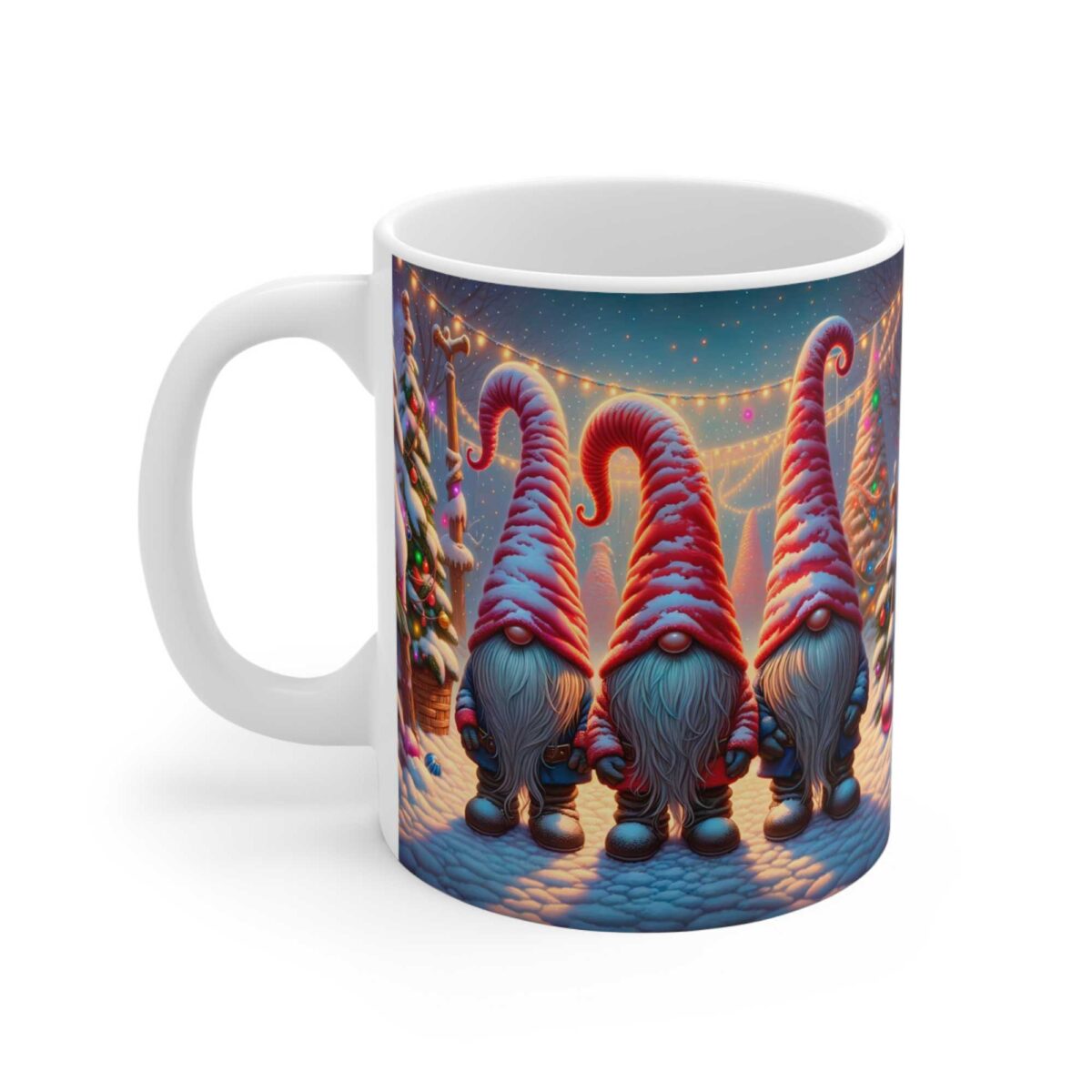 Taza con Gnomos Navideños 11 oz