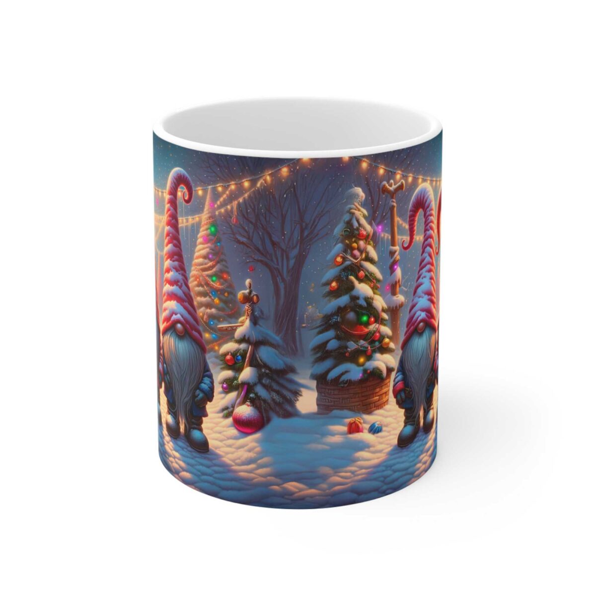 Taza con Gnomos Navideños 11 oz