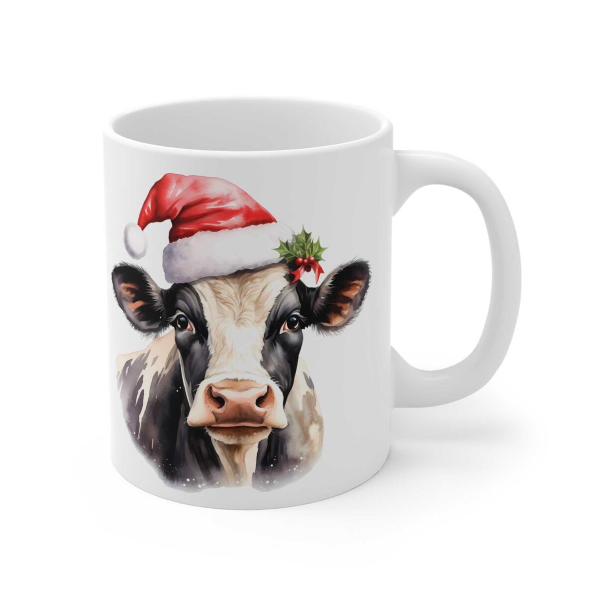 Taza vaca lechera navideña