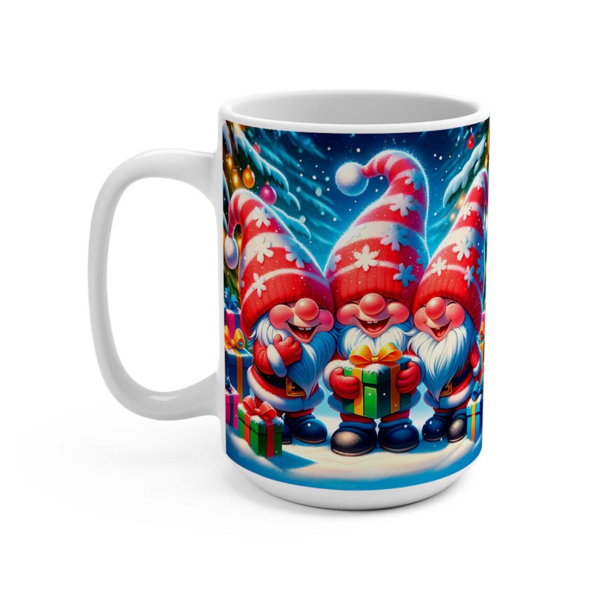 Taza con Gnomos Navideños 11 oz