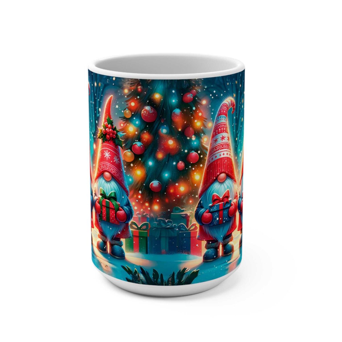 Taza con Gnomos Navideños 11 oz